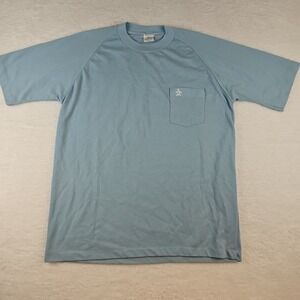 Penguin Shirt VTG Grand Slam Munsingwear‎ Size XL 70s Sky Blue Made In USA